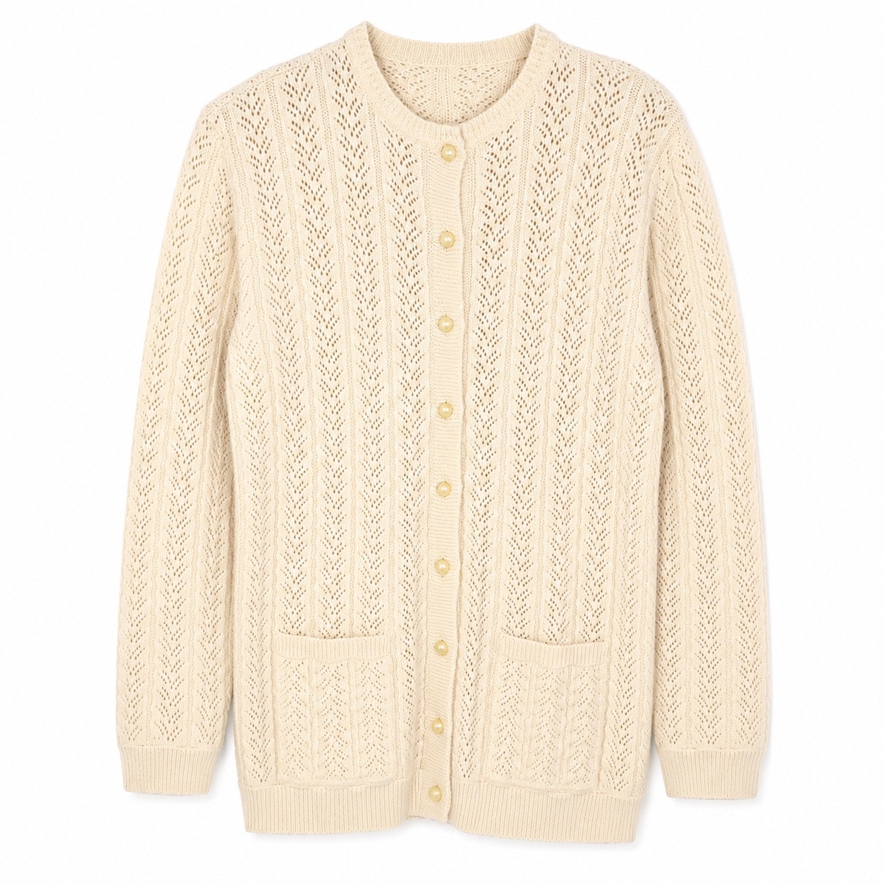 Vintage Cottage Grandma Core Cream Women's Cardigan Euc Size Xl Neutral Cadigan
